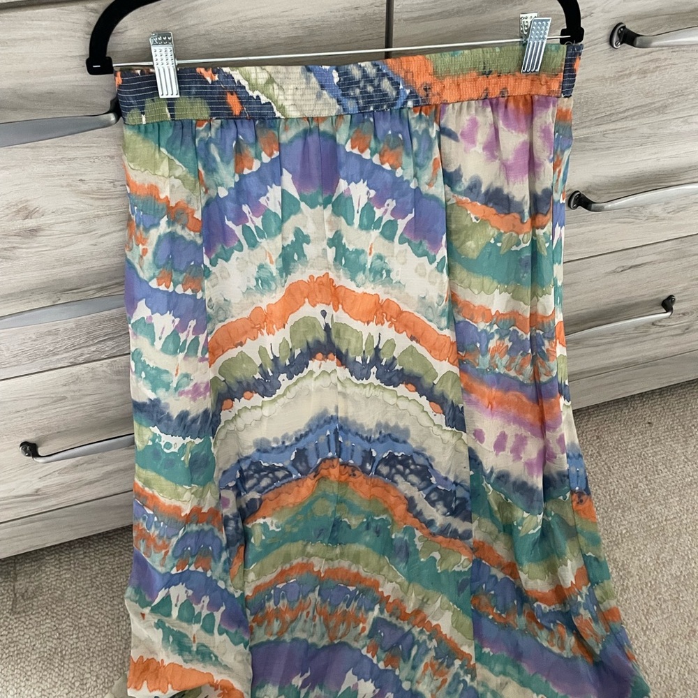 NIC+ZOE Vibrant Zigzag Maxi Skirt